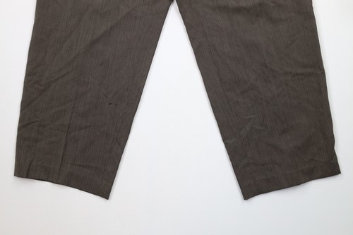 Vtg 70s Pierre Cardin Mens 29x26 Distressed Wool Striped Wide Leg Chino Pants Item image 4