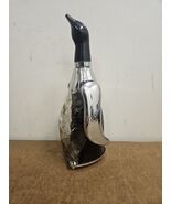 Art Deco Penguin Decanter Working Music Box Plays How Dry I Am Mid Centu... - $45.49