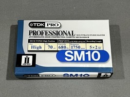 Tdk Pro Sm 10 Blank Cassette Tape (1) (Sealed) - £15.68 GBP