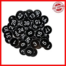 Durable Plastic Number Tags 1-200 - Stylish Round Design, No Keychain Holes - $51.40