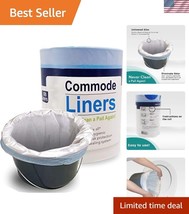 Thick Odor-Free Commode Liners - Fits All Standard Bedside Commodes, Pac... - $728.59 MXN