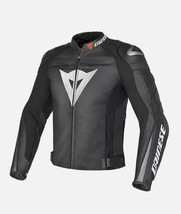 DAINESE SUPER SPEED-R LEATHER JACKET MOTORBIKE / MOTORCYCLE BLACK - £219.54 GBP