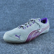 PUMA  Women Sneaker Shoes Gray Suede Lace Up Size 8.5 Medium - £19.73 GBP