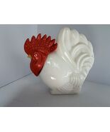 Vintage Avon Milk Glass Rooster Lotion Bottle Collectible Farmhouse Deco... - $9.89