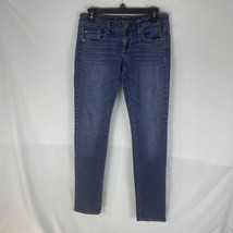 American Eagle Skinny Jeans Size 4 Medium Wash Stretch 30 X 29 Low Rise EUC - £9.68 GBP