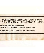 1963 Disneyland Hotel Annual Collectors Gun Show Advertisement Californi... - $27.15 CAD