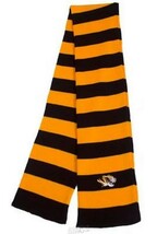 Mizzou Tiger Head Black and Gold Stripe Scarf - $31.30