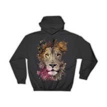 Lion Photography Portrait : Gift Hoodie Wild Feline Cat Animal King Safari Afric - £28.92 GBP