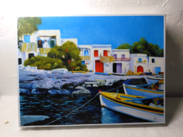 &quot;Summer Villas&quot; 1000 pc. puzzle - From mouth painting artist, Kris Kyriacou - £15.87 GBP