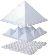 Pyramid Set White - Best Bagua Plate Pyramid set 4.5&quot;(inch) For Vastu AP... - $36.43