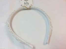 Anita Head Hairband Girls White Braided Cord Beads 2569 - £2.99 GBP