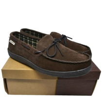 HideAways by LB Evans Marion Moccasin 1725 Men&#39;s 13 Chocolate Brown Slippers - £34.83 GBP