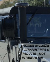 BLACK Air Intake Snorkel Tube - No Cap fits HUMVEE M998 M1038 M1045A2 M1043 - £55.68 GBP