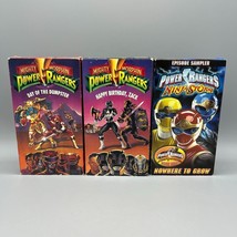 3 Power Rangers VHS Tapes Day of the Dumpster, Happy Birthday Zack, Ninj... - £23.73 GBP