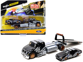 International DuraStar Flatbed Truck #22 and 1988 Ford Mustang LX #22 Matt Bl... - £24.12 GBP