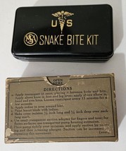 World War II US Army SNAKE BITE Kit, Suction Never Used In Box. #9-525-325 - $26.14
