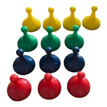 Sorry! Game Replacement Parts Movers Pawns Lot of 13 Blue Red Green Yellow - $8.00