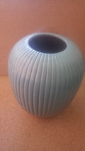 ANTIQUE PETER IPSEN ENKE POTTERY CELADON GLAZE RIBBED VASE C1930 - £347.20 GBP