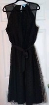 Draper James RSVP Black Sleeveless Clip Dot Tulle Dress Size XL, Box-C, AMc  - £20.35 GBP