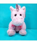 Unicorn Pink Red Hearts Glitter Horn Plush Stuffed Animal 12&quot; Linzy - €19,50 EUR