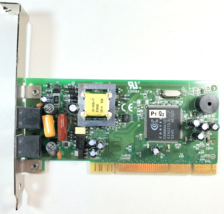 Vintage Zoom Telephonics V.92 3025C Series 0163 RJ11 PCI 56K Modem Card - $34.60