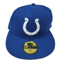 Indianapolis Colts NFL New Era Basic 59FIFTY Fitted Hat~Blue Size 7 1/4 - £19.59 GBP