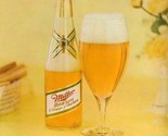 Miller High Life The Champagne of Bottle  Beer  Menu Cover 1950&#39;s - $17.80