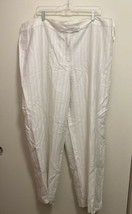 Womens Dress Pants White size 22W by Jones Wear - $7.12