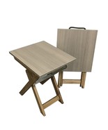 Handmade WOODEN FOLDING STOOL - Portable, Space-Saving, Durable Seat For... - $80.41 CAD
