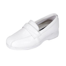 24 HOUR COMFORT Doris Women Wide Width Durable Cushioned Leather Slip On Loafers - $54.95