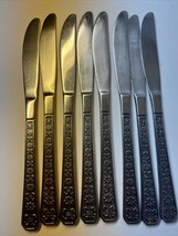 Interpur FLORENZ Stainless Steel Set of 7 Dinner Knives Mid Century Mod Japan - £22.86 GBP