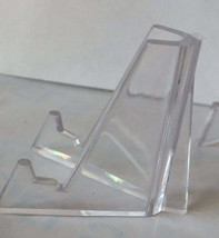 Bulk Pack Clear Plastic Chip Stand Medallion Coin Holder Easel 1.375&quot; - £4.39 GBP