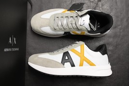 Armani Exchange A|X $170 Mens Low-Top White Lace-Up Fashion Sneakers US 10 EU 43 - $76.98