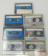 Pre Recorded Audio Tapes KMC Sony HF90 HF60 Vintage Set of 7 - £8.88 GBP