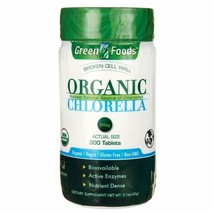 Green Foods Organic Chlorella 200 Mg, 2.1 ounce, 300 Count - £13.82 GBP