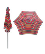 9Ft Umbrella Red Stripes - £76.97 GBP