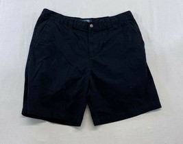 Cherokee Men&#39;s Khaki Shorts Size Large Black Cotton Flat Front - £7.73 GBP