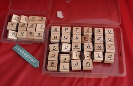 Stampin' Up! 40 Blocks 68 Assorted Piece Rubber Stamps Alphabet And Numbers  - £46.70 GBP