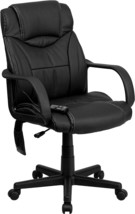 Executive Swivel Office Chair With Arms By Flash Furniture, Mid-Back Ergonomic - £176.10 GBP