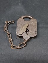 Old 1800&#39;s M.W. &amp; Co. Mallory Wheeler &quot;Smokehouse&quot; Padlock Lock NEW HAVEN CONN - £15.17 GBP