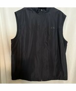 Greg Norman for Tasso Elba Vest Mens L Blue Full Zip Lined Golf - $18.05