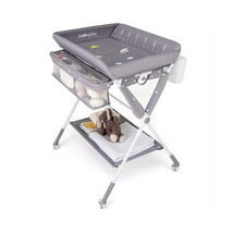 Portable Baby Changing Table with 3-Level Adjustable Height-Gray - Color... - $113.72