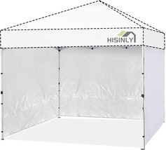 Hisinly Canopy Sidewalls 10 X 10 With Silver Coating, 3 Pcs\., 300D Canopy Tent - £51.95 GBP