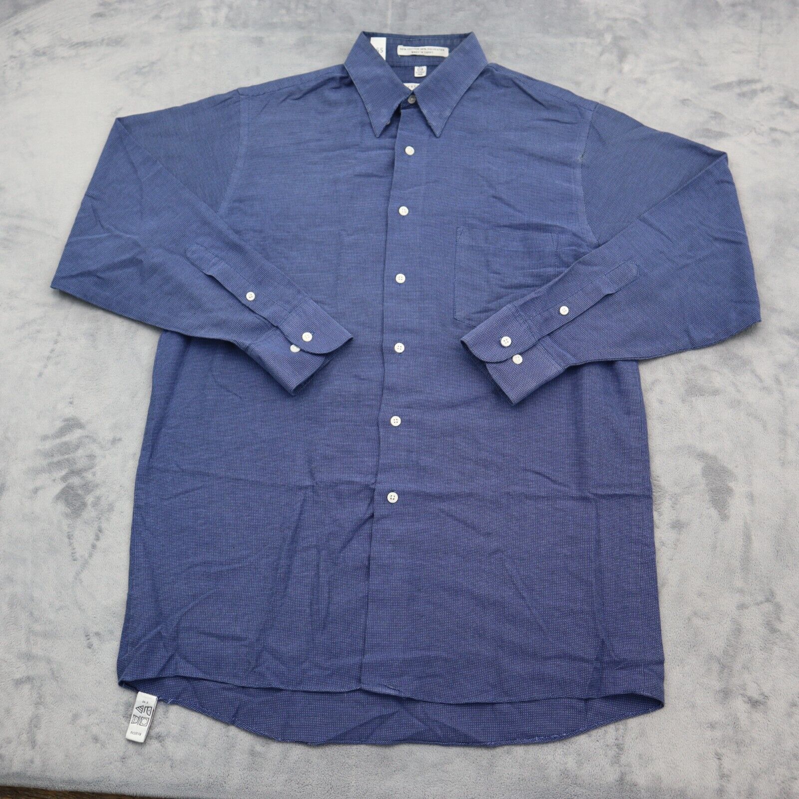 Primary image for Geoffrey Beene Shirt Mens 15 1/2 32 33 Blue Button Down Dress Long Sleeve 