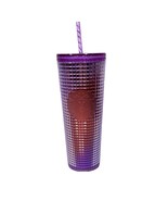 Starbucks Summer 2021 Ombre Purple Ombré Grid Studded Cold Cup Tumbler 2... - £28.43 GBP
