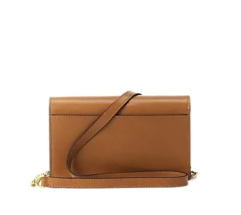 Polo Ralph Lauren Polo ID Leather Chain Wallet & Crossbody – Classic Tan Item image 4