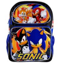 Accessory Innovations Sonic the Hedgehog 16&quot; Large School Backpack Ready... - £25.14 GBP
