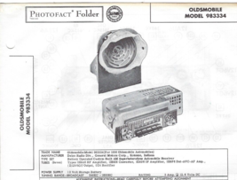 1956 OLDSMOBILE 983334 Car RADIO Photofact SERVICE MANUAL Delco GM Starf... - £7.90 GBP