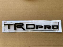 Bright Black TRD PRO Emblem Badge Decal Sticker 4Runner Tacoma Tundra Bl... - $14.99