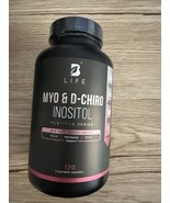 Myo-Inositol &amp; D-Chiro Inositol 120 Capsules -4 per serving EXP 6/27 NEW - $559.39 MXN